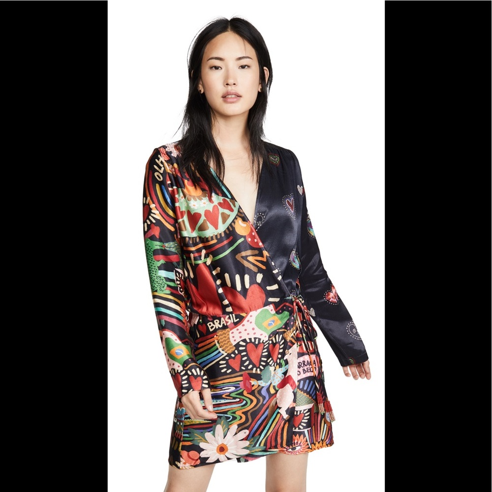 Carnival Hearts Wrap Dress - w/o Tags, Never Worn